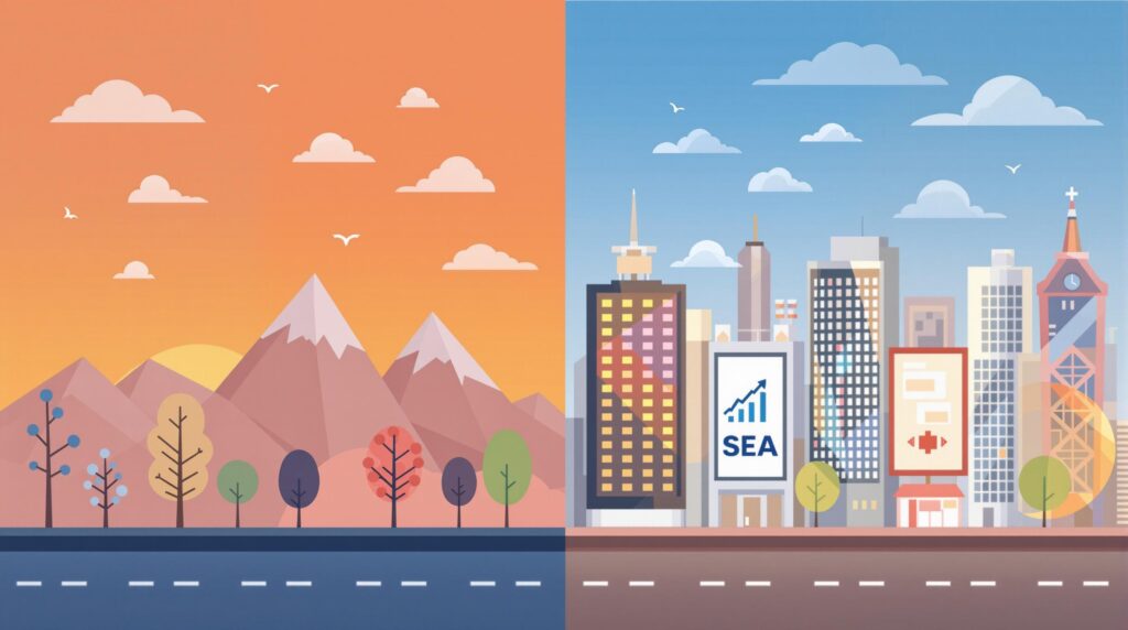 SEO vs SEA, c'est quoi la différence ? - LeroyMedia